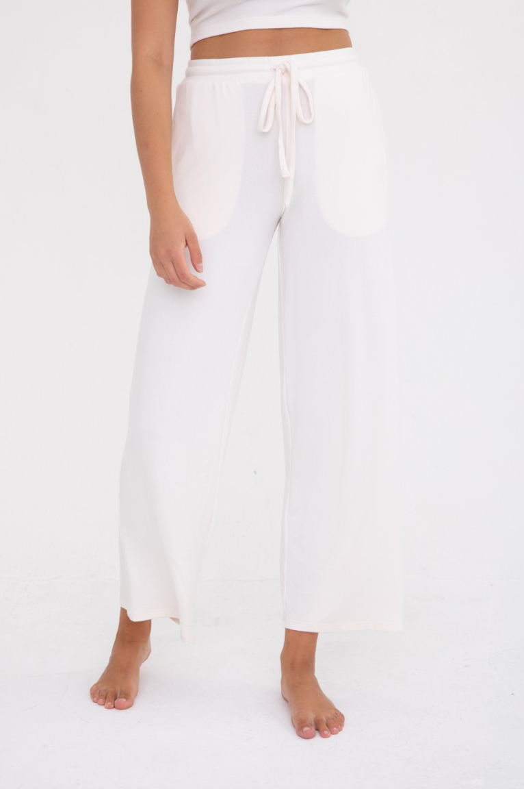 Brushed Lounge Straight Leg Pant